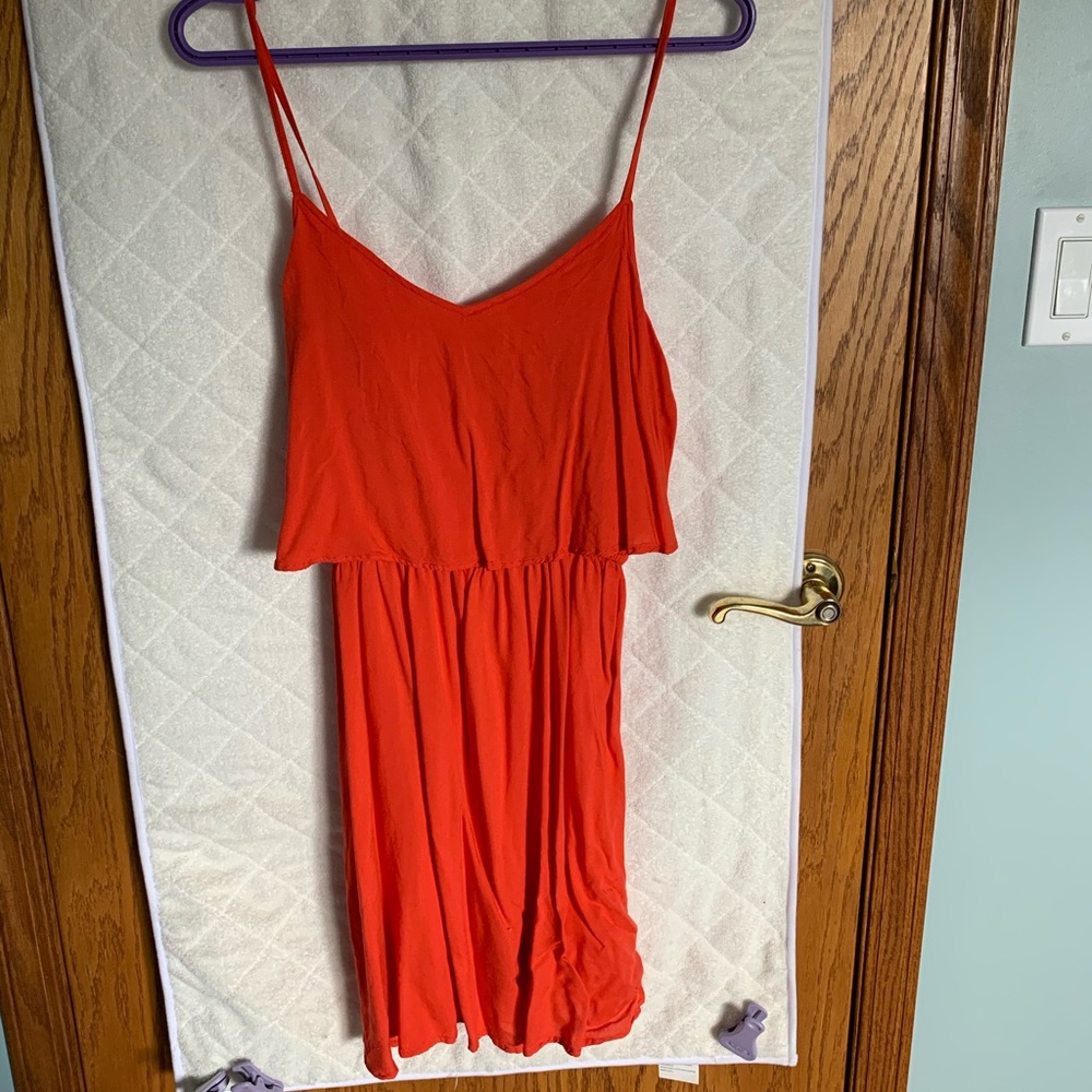 Red Two-Layered Dress, size 8